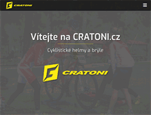 Tablet Screenshot of cratoni.cz